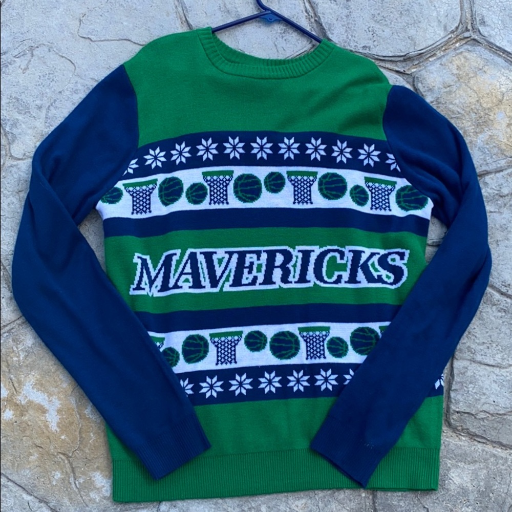 Dallas Mavericks "Ugly"  Christmas Sweater XL